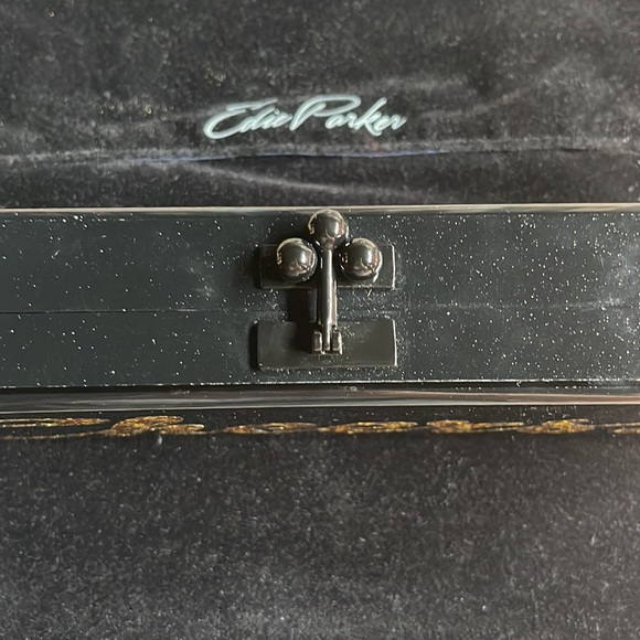 Edie Parker - Cheers Clutch in Black and Gold - Picture 3 of 9